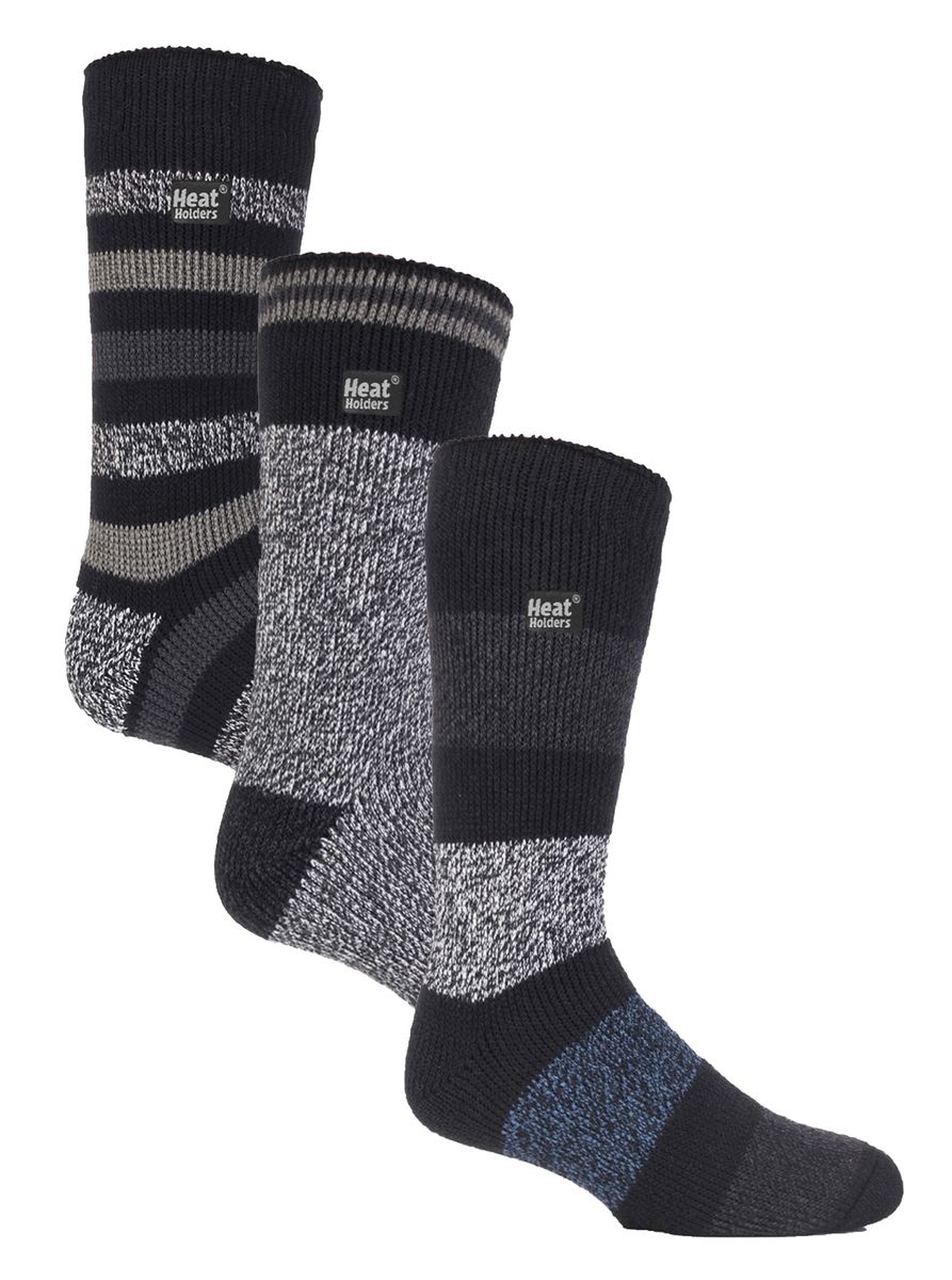 Thermo-Socken-Multipack für Herren mit Streifen
