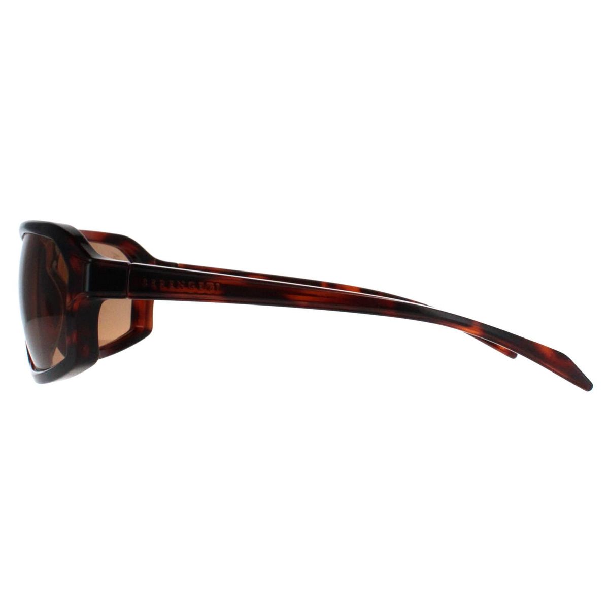 Klassische Wrap-Sonnenbrille in Schildpatt-Optik