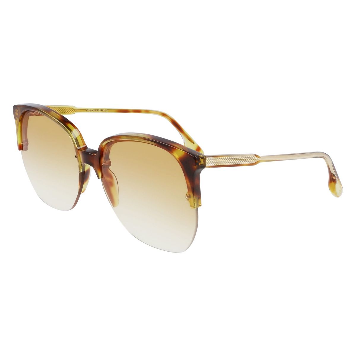 Elegante Cateye-Sonnenbrille mit Metallbügeln