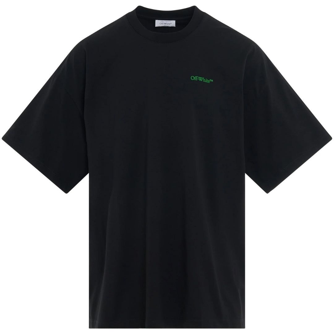 Übergroßes schwarzes T-Shirt mit Logo