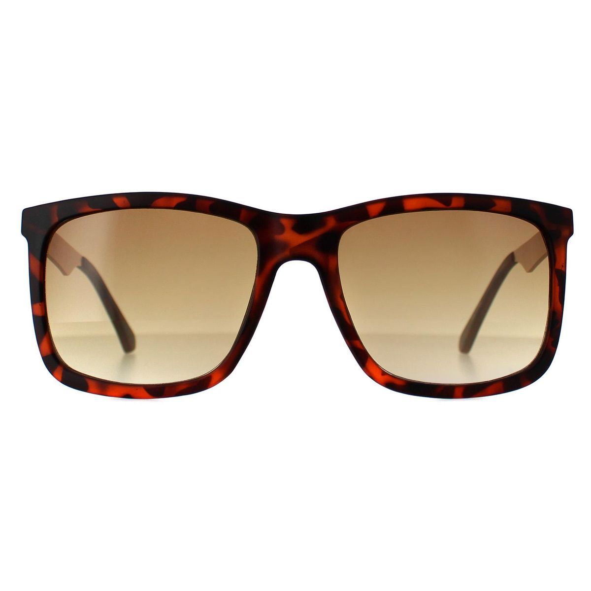 Quadratische Havanna-Sonnenbrille mit braunem Farbverlauf