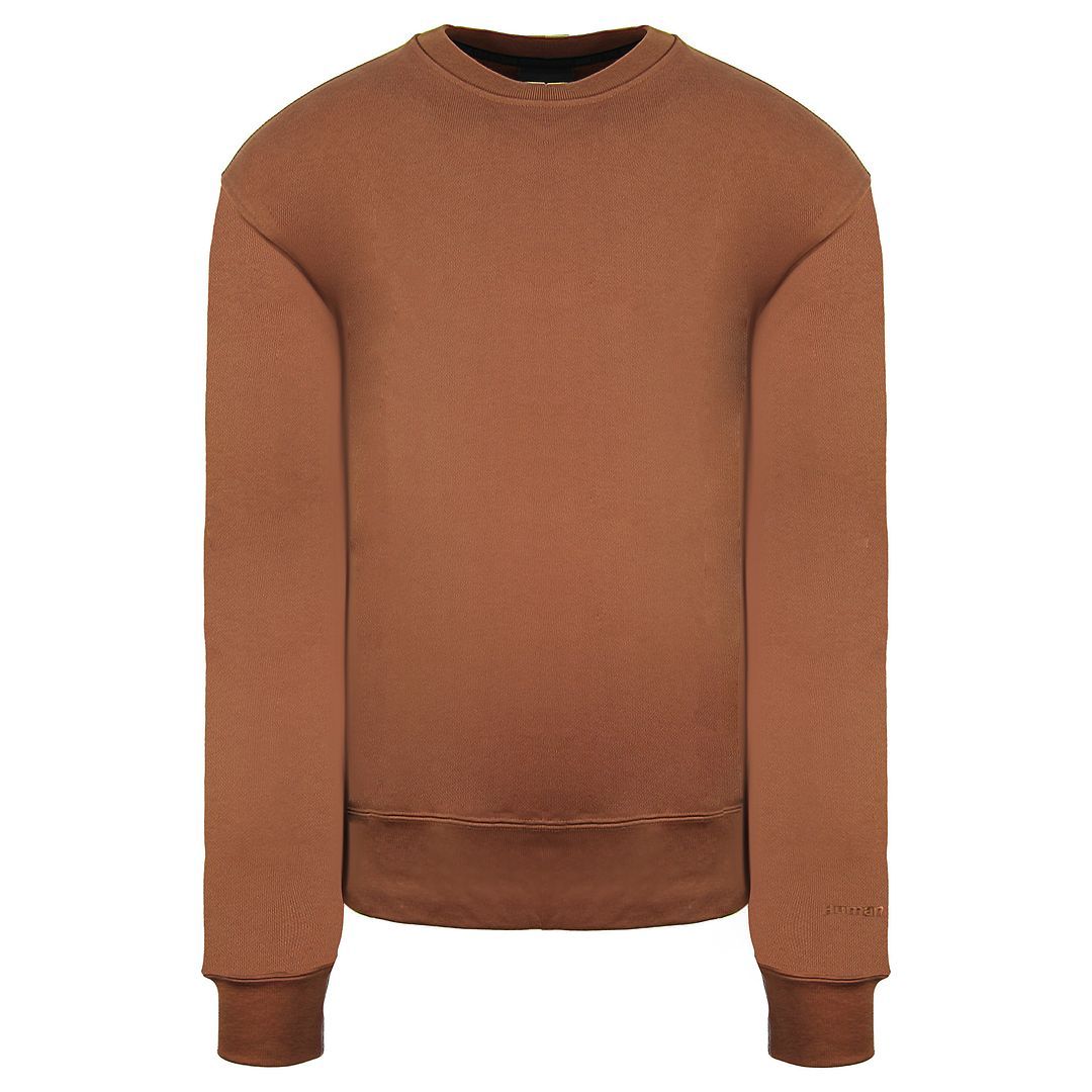 Braunes Basic-Pullover-Sweatshirt