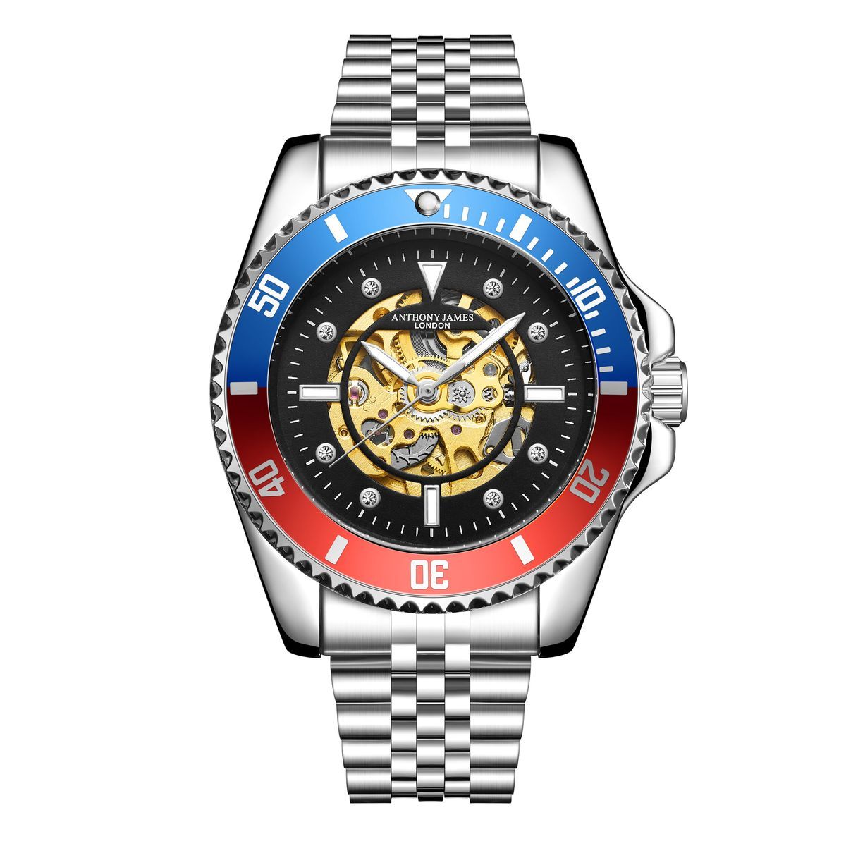 Herren Skelett Automatikuhr Sport