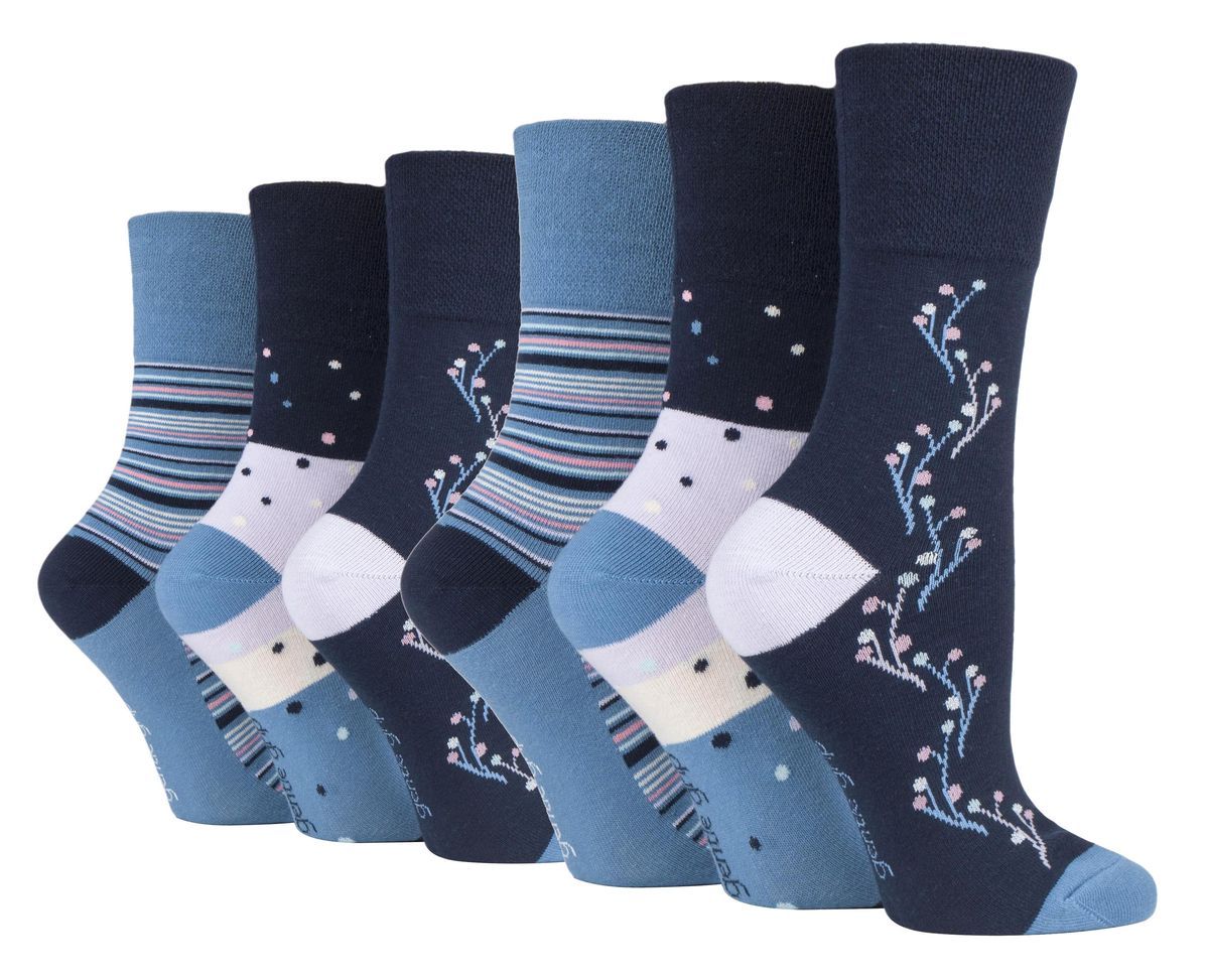 Gentle Grip - 6 Paar Damen Gentle Grip nicht elastische Socken - SOLRH215