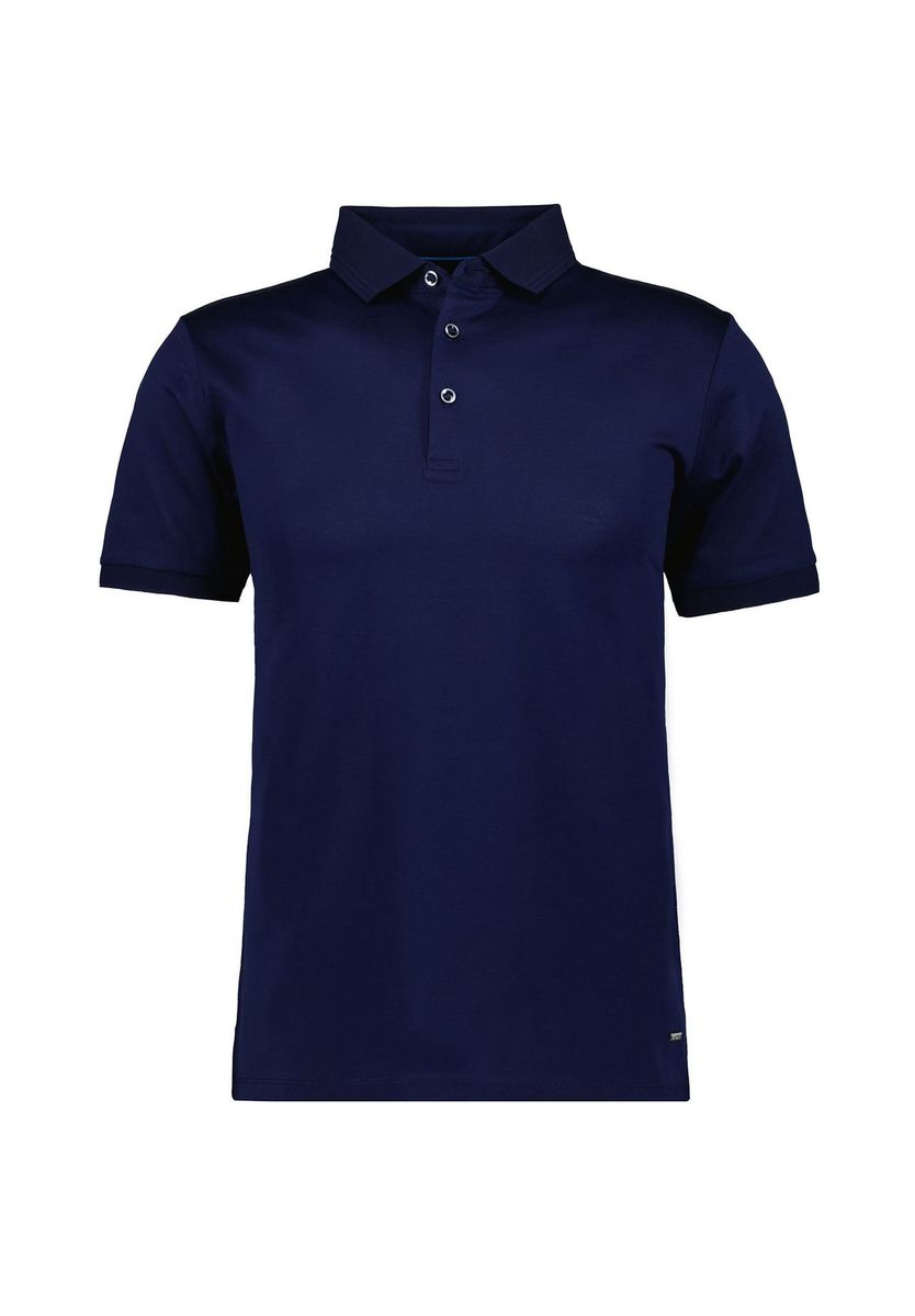 Klassisches Marineblaues Baumwoll-Poloshirt