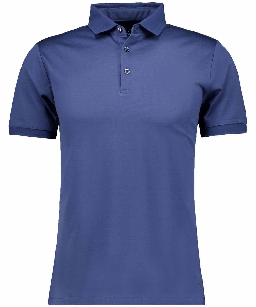 Klassisches Marineblaues Baumwoll-Poloshirt