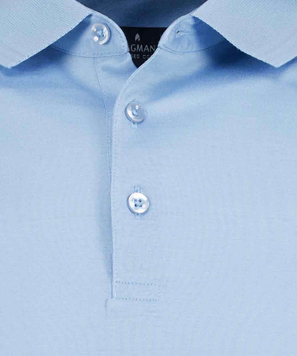 Klassisches Marineblaues Baumwoll-Poloshirt