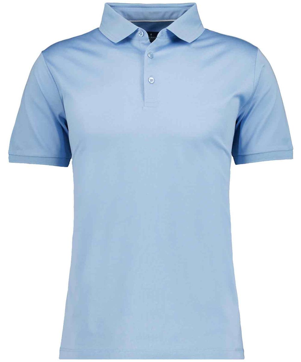 Klassisches Marineblaues Baumwoll-Poloshirt