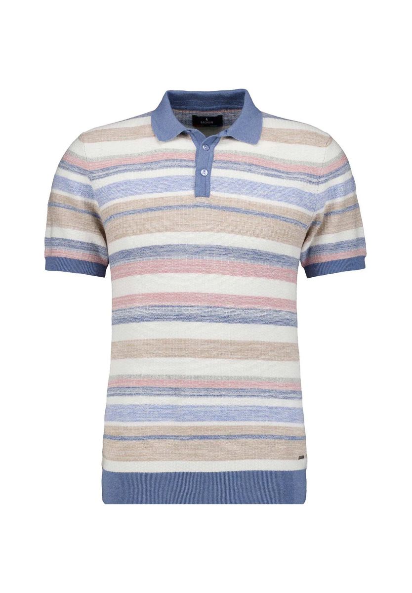 Klassisches Marineblaues Baumwoll-Poloshirt