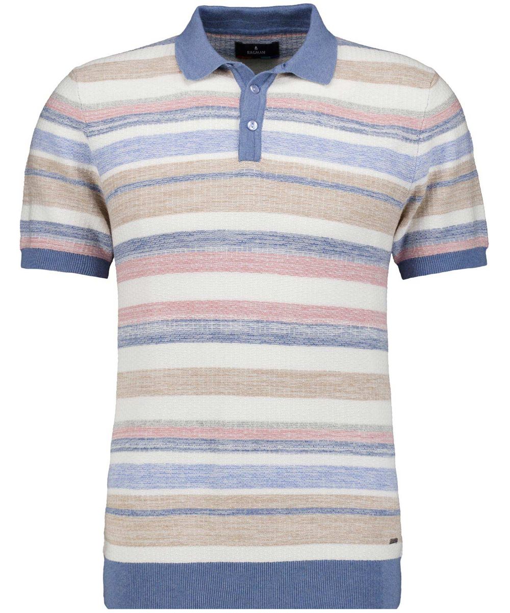 Klassisches Marineblaues Baumwoll-Poloshirt