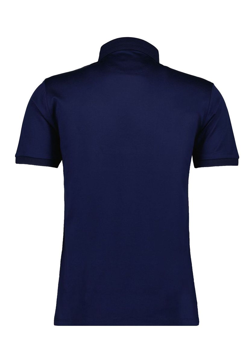 Klassisches Marineblaues Baumwoll-Poloshirt