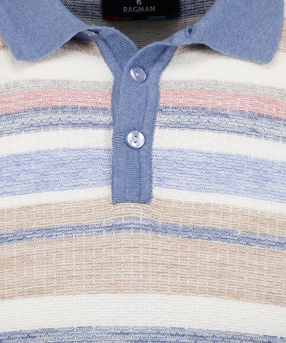 Klassisches Marineblaues Baumwoll-Poloshirt