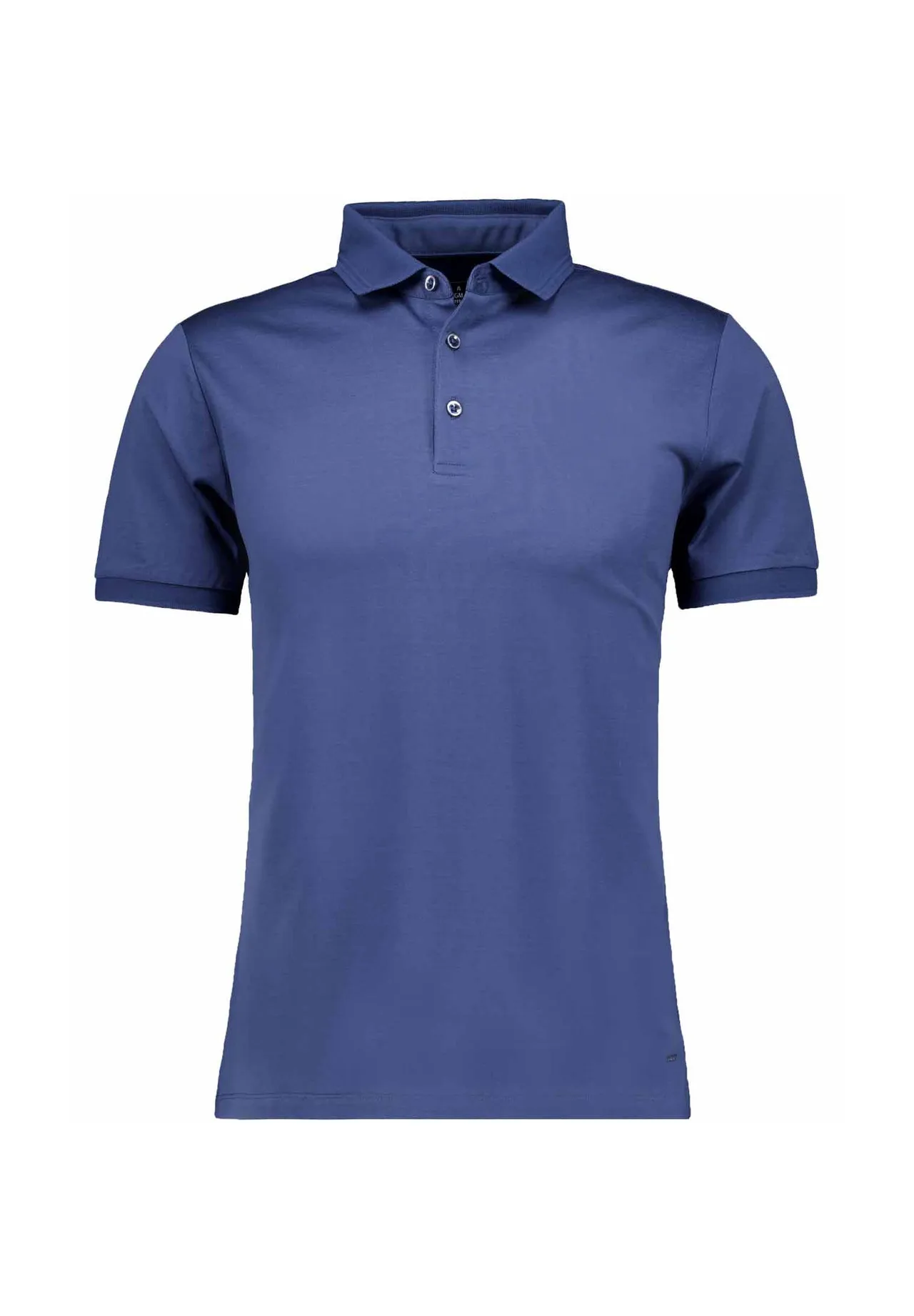 Klassisches Marineblaues Baumwoll-Poloshirt