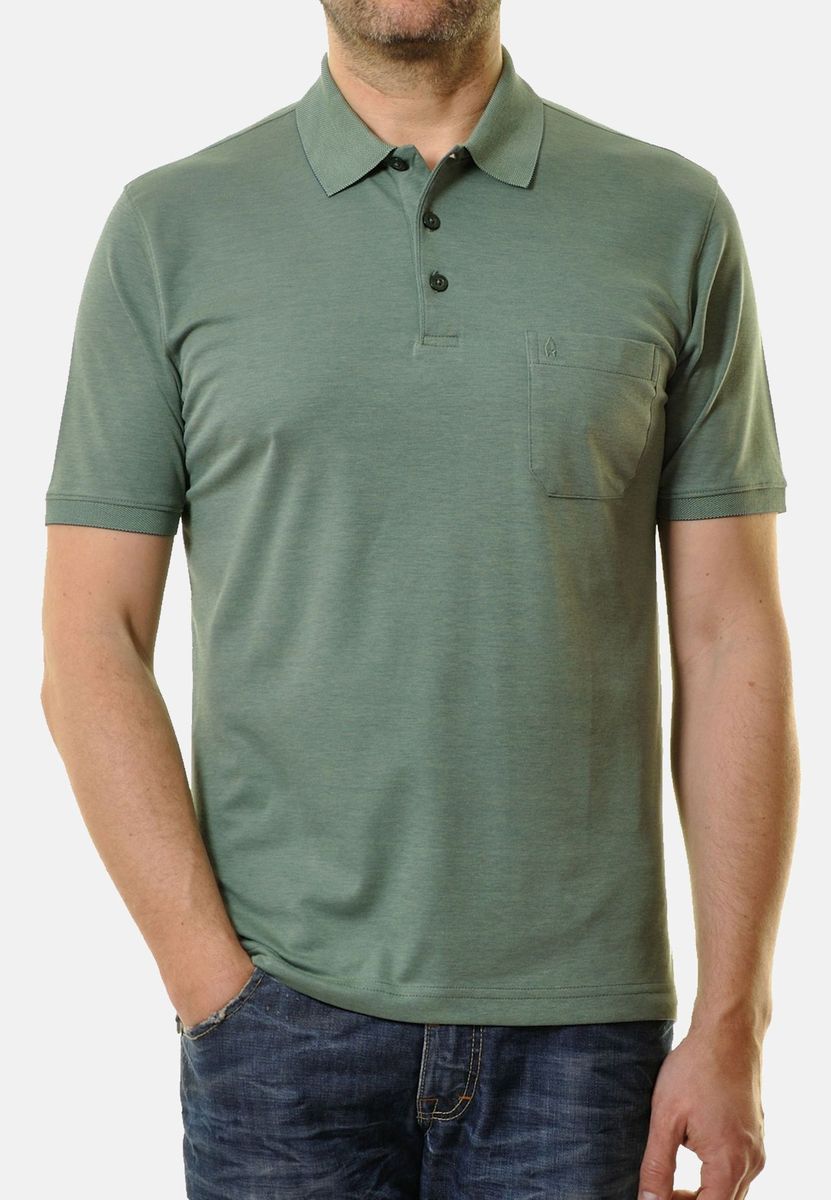 Klassisches Kurzarm-Polohemd mit Tasche