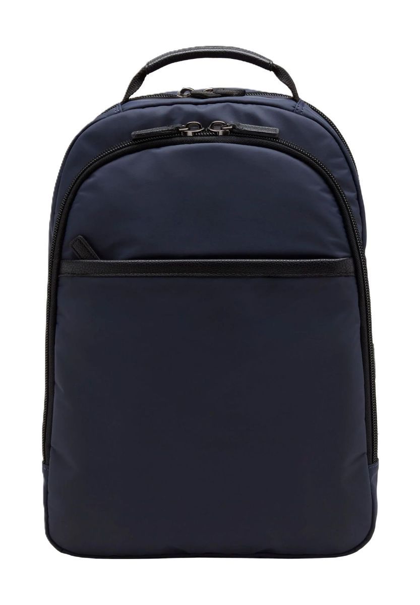 Minimalistischer Nylon Laptop Rucksack mit Fächern