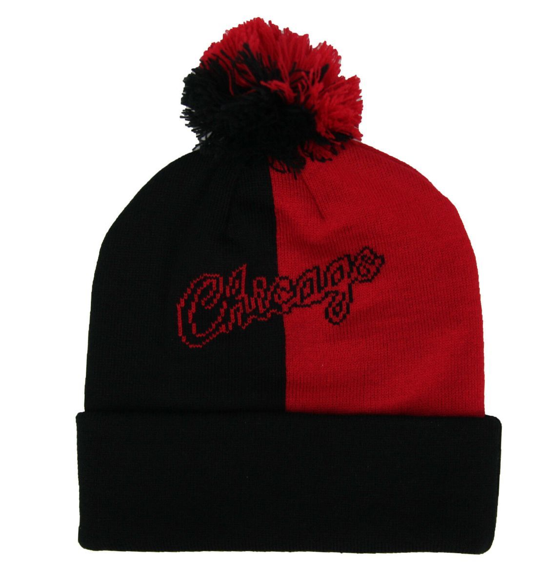 Chicago Bulls Zweifarbige Bommelmütze