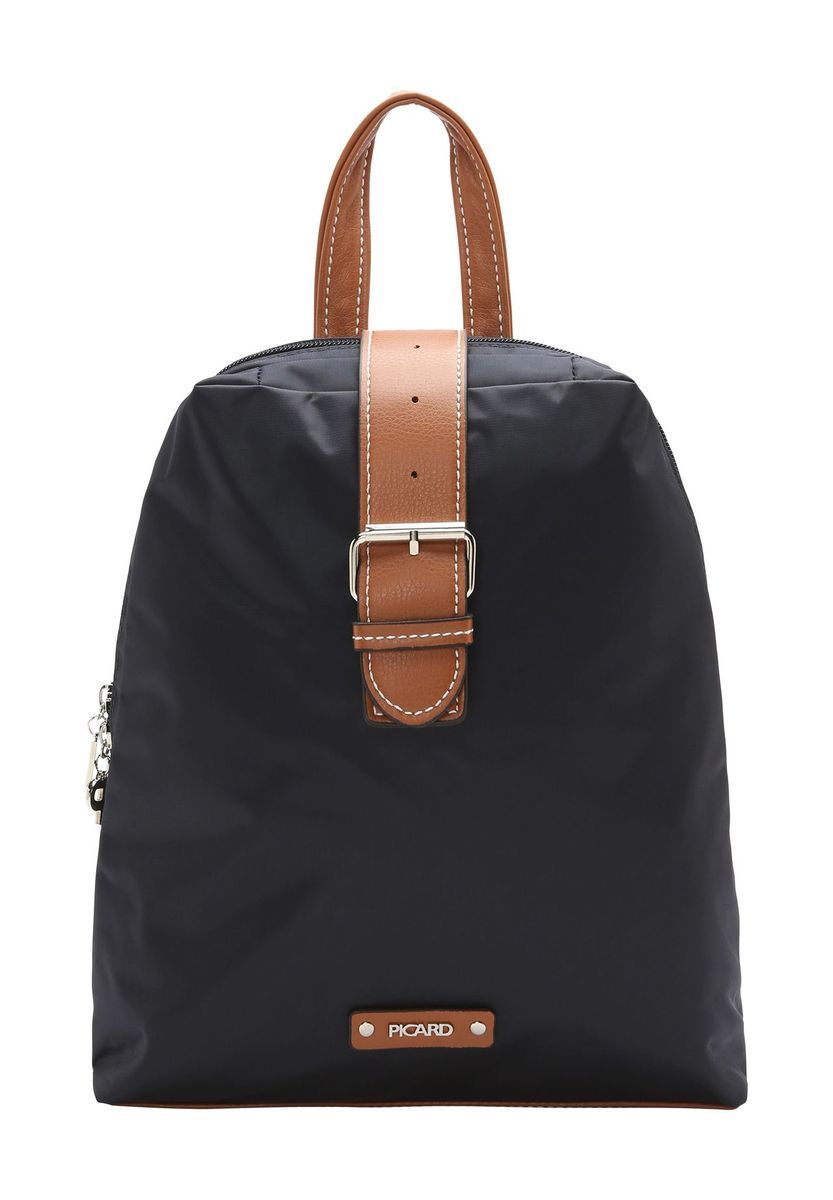 Konvertierbarer Nylon Rucksack mit Lederdetails