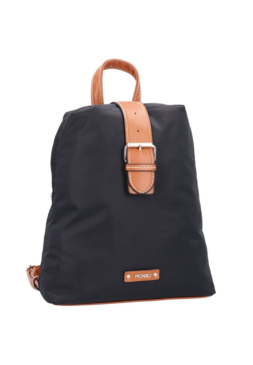 Konvertierbarer Nylon Rucksack mit Lederdetails