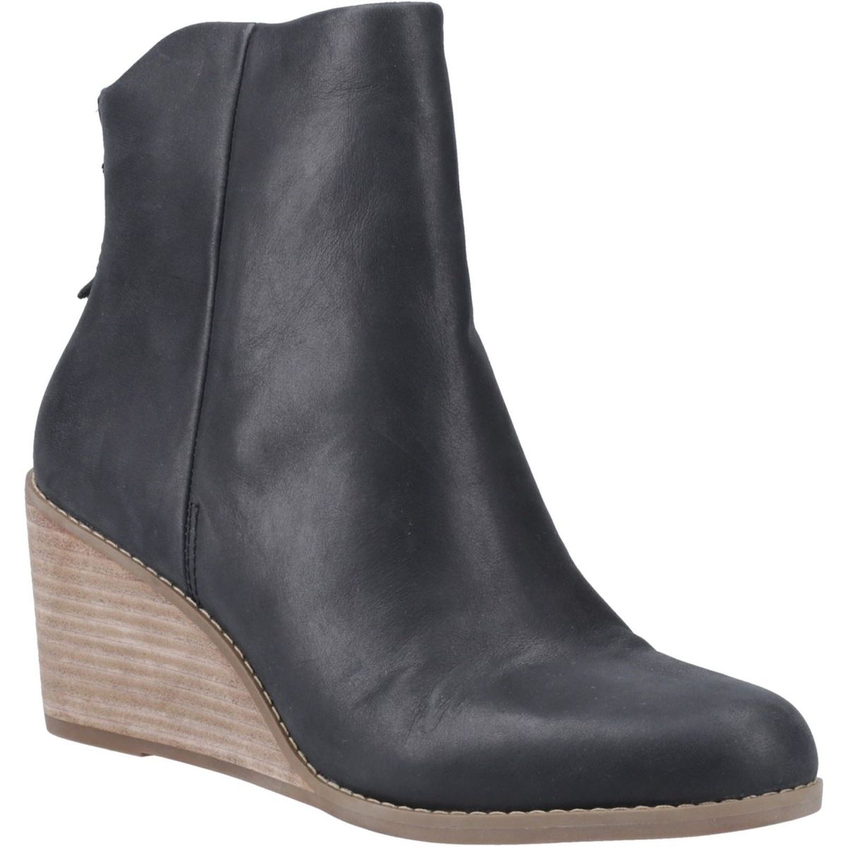 TOMS Casey Leder Damen Schwarz Stiefel