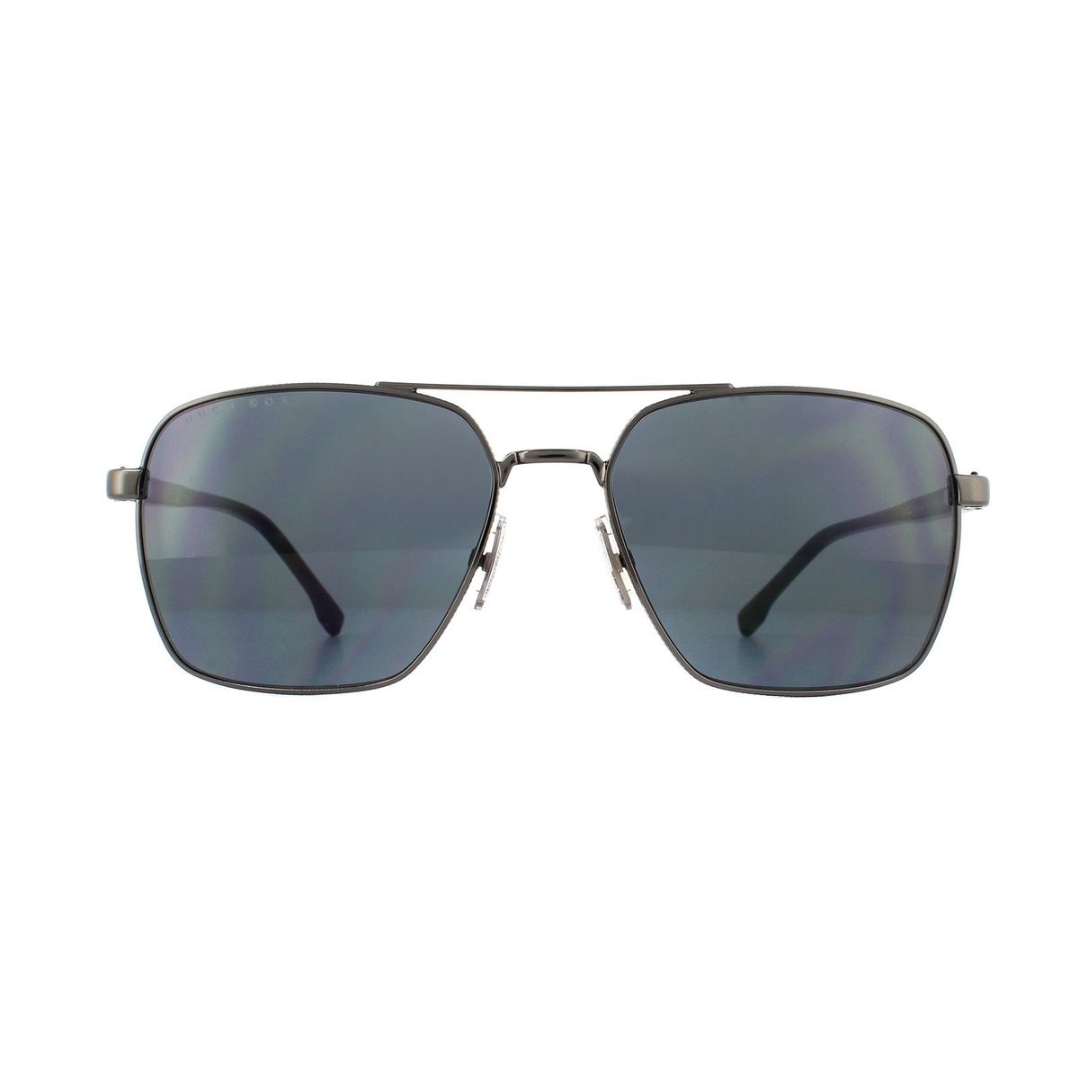 Quadratische Pilotenbrille mit Doppelsteg