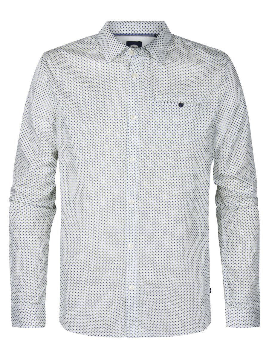 Gemustertes Slim Fit Langarmhemd