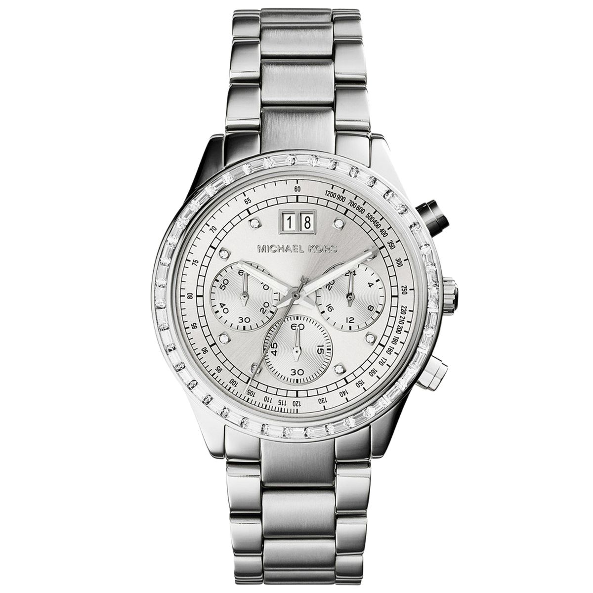 Elegante Chronograph Edelstahl Uhr
