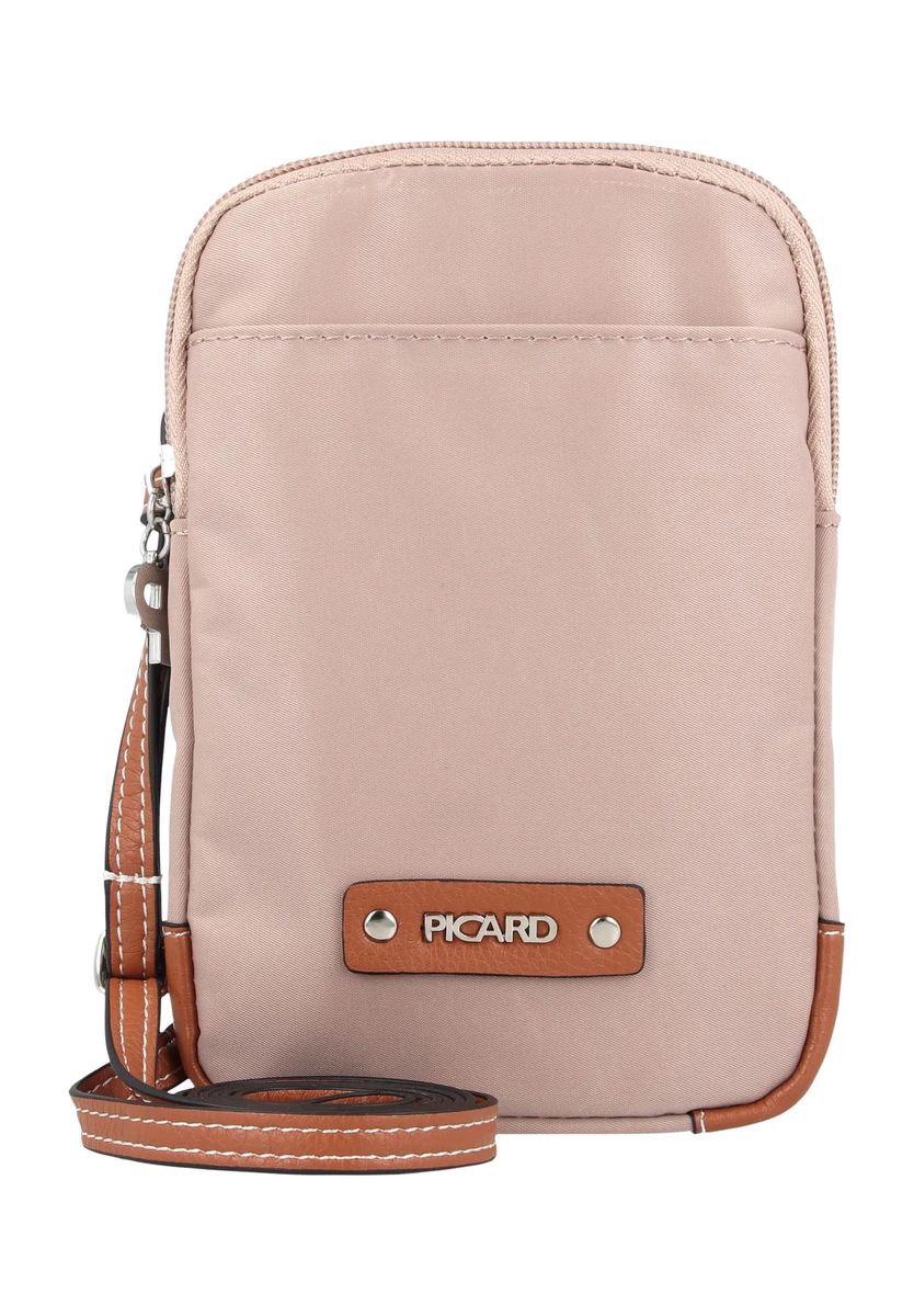 PICARD Smartphonetasche, abnehmbarer Schulterriemen, Reißverschluss, beige, 99