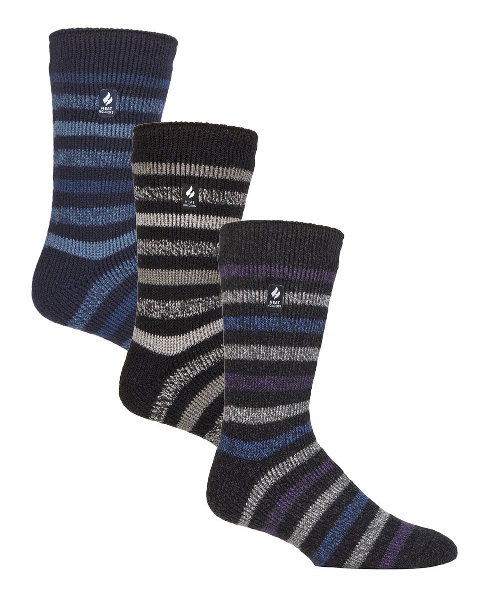Thermo-Socken Herren-Mehrfachpack mit Streifen