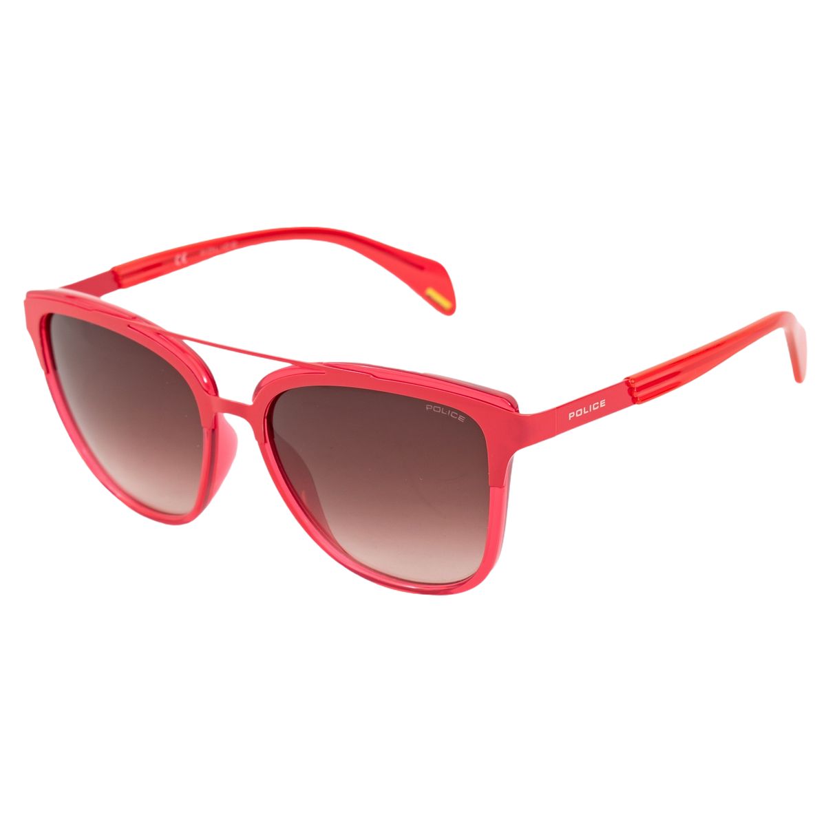 Sonnenbrille im Aviator-Stil, rot, mit Metalldetail