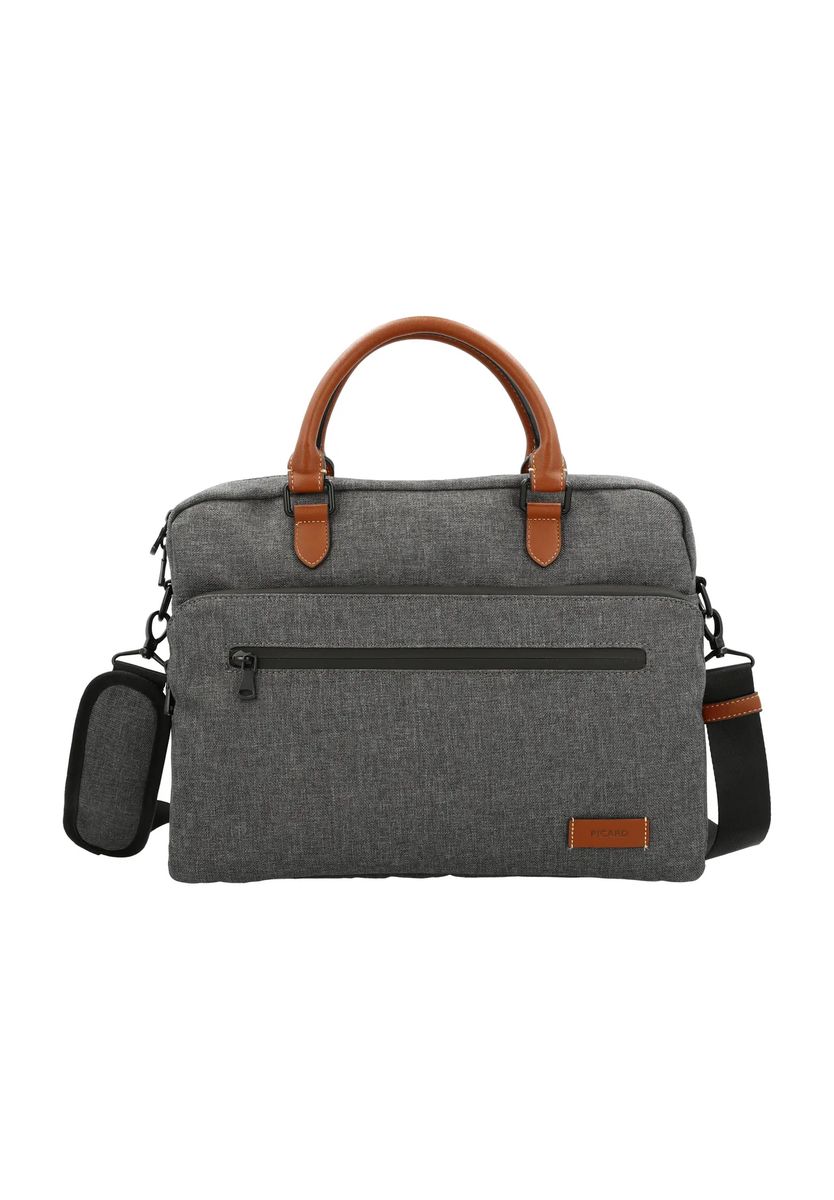 PICARD Laptoptasche, Patch, Frontfach, grau