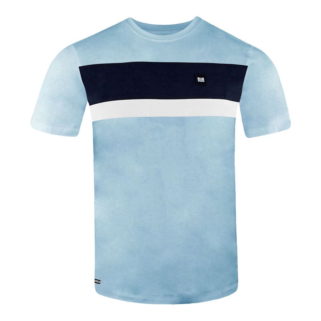 Herren T-Shirt mit Rundhalsausschnitt und Farbblock