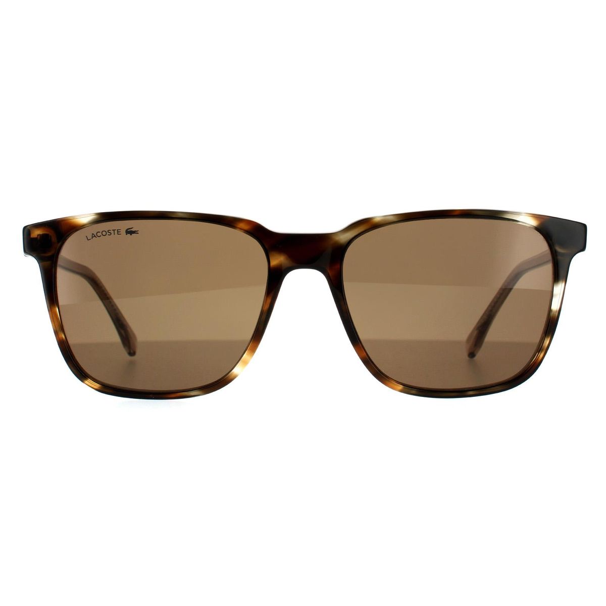 Quadratische Havana Braune Sonnenbrille