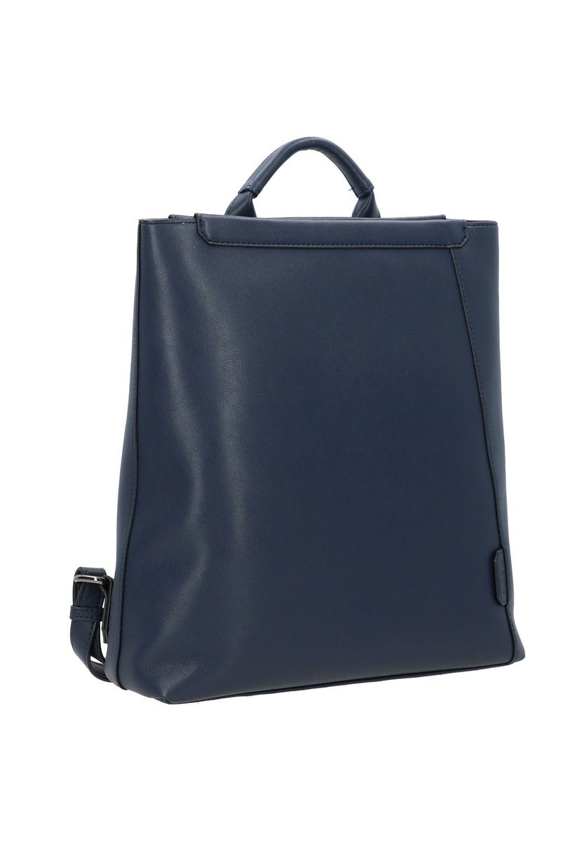 Minimalistischer Rucksack Handtasche aus Kunstleder