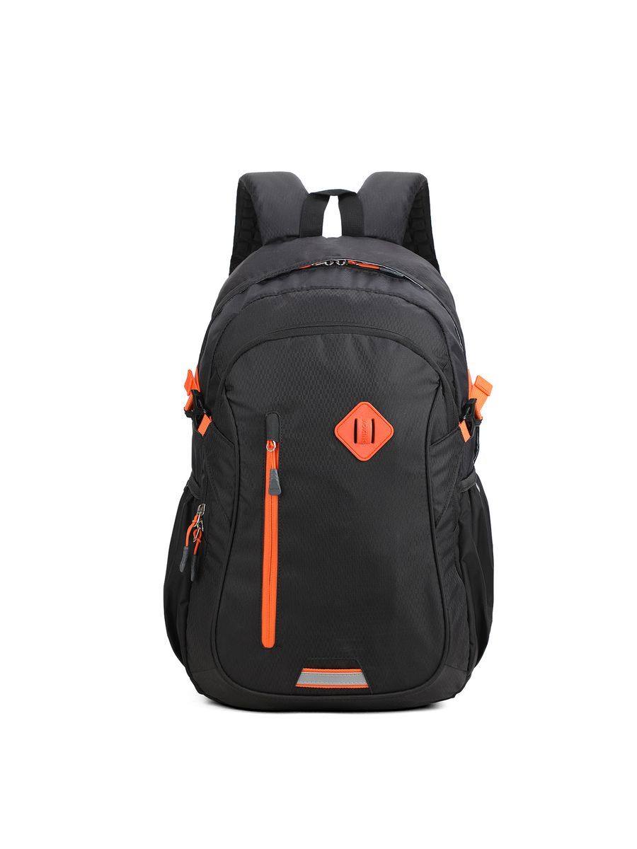 Unisex Schwarz-Oranger Rucksack