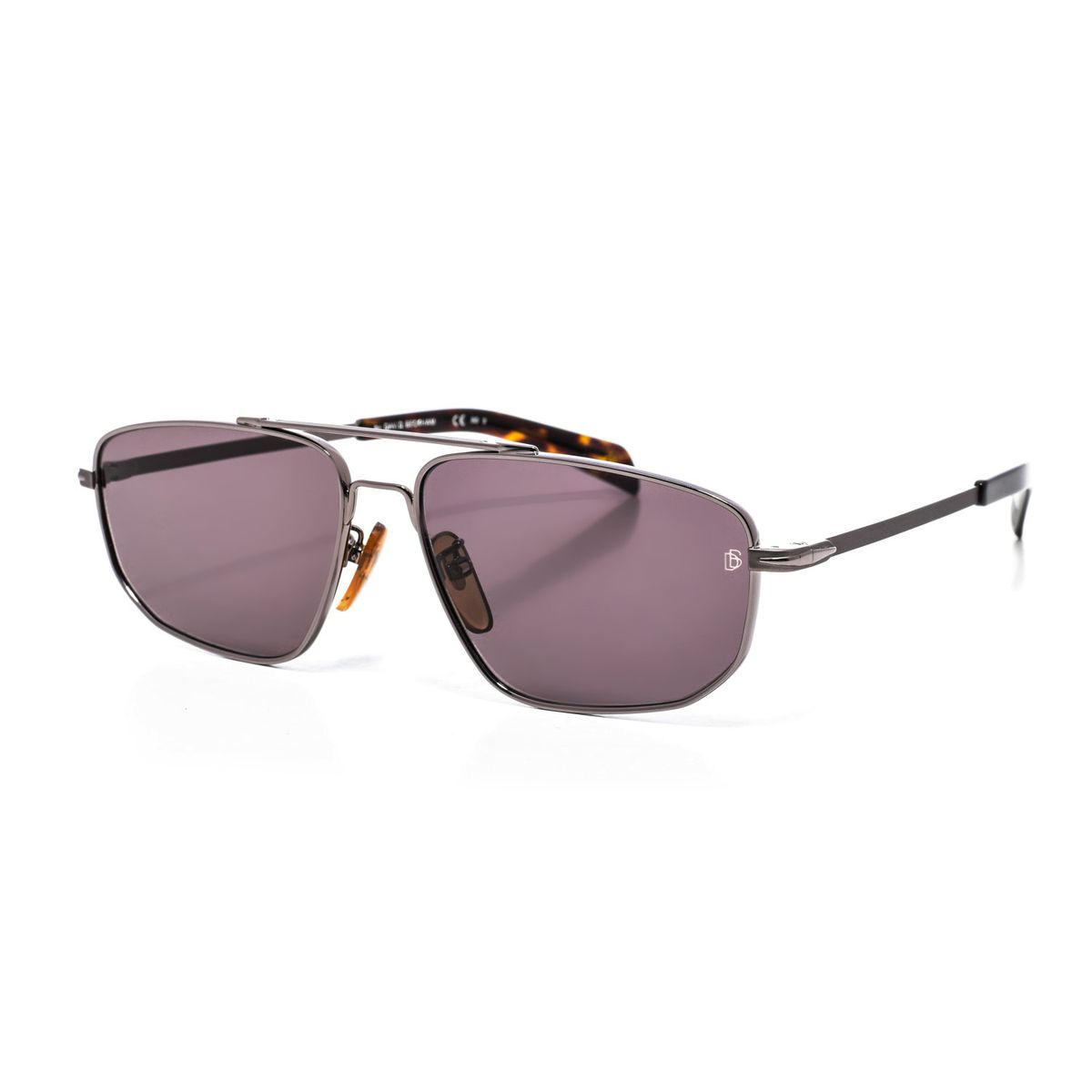 Rechteckige Sonnenbrille mit Doppelsteg