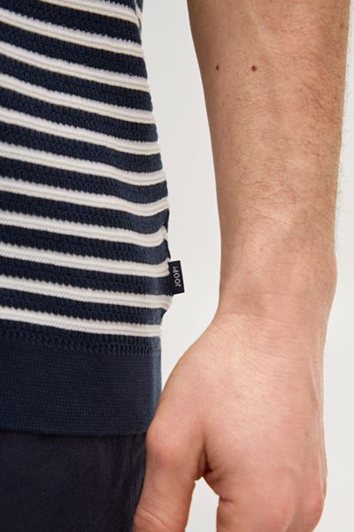 JOOP! Gestreiftes Strickshirt Marineblau und Weiß Lässig