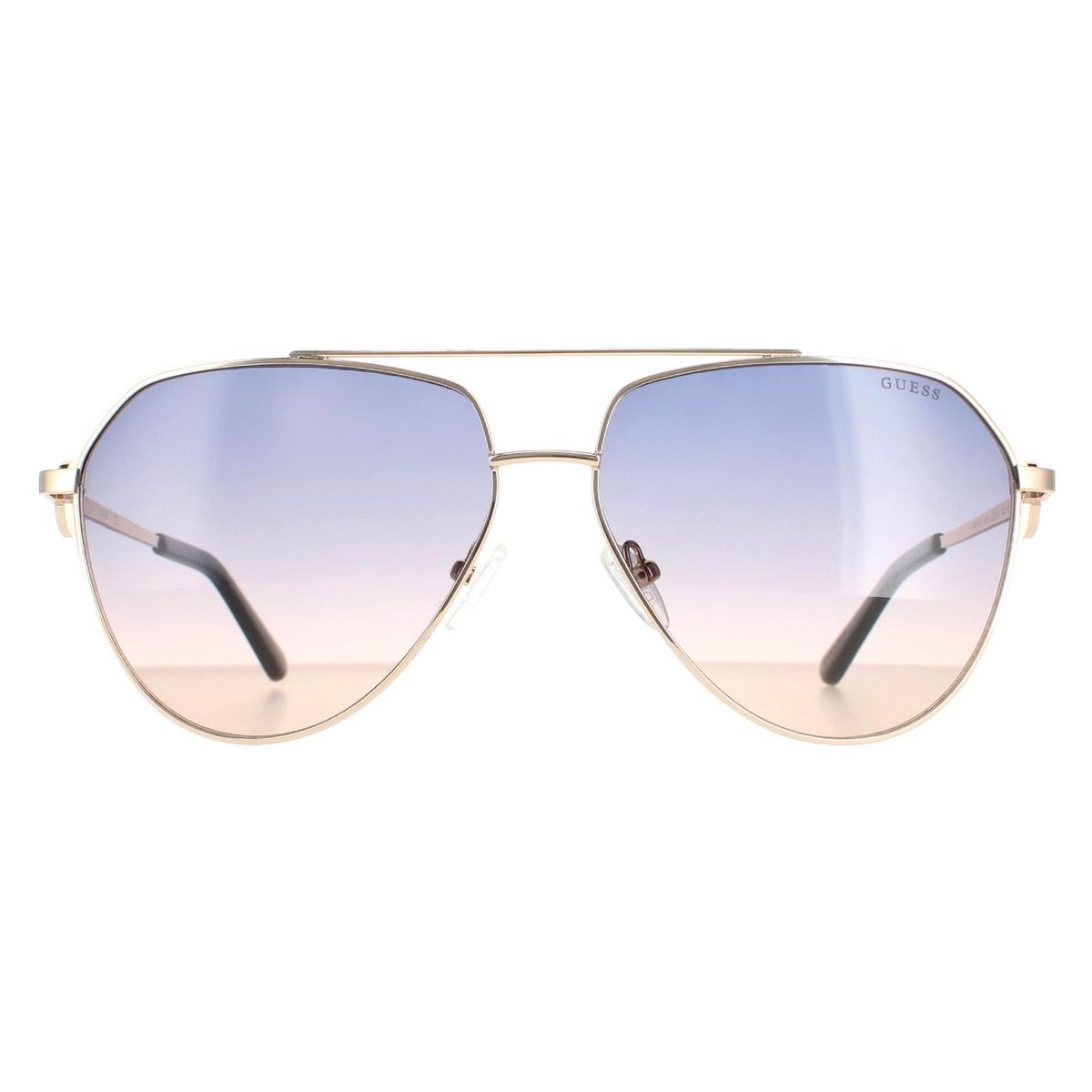 Goldene Pilotenbrille mit Farbverlauf