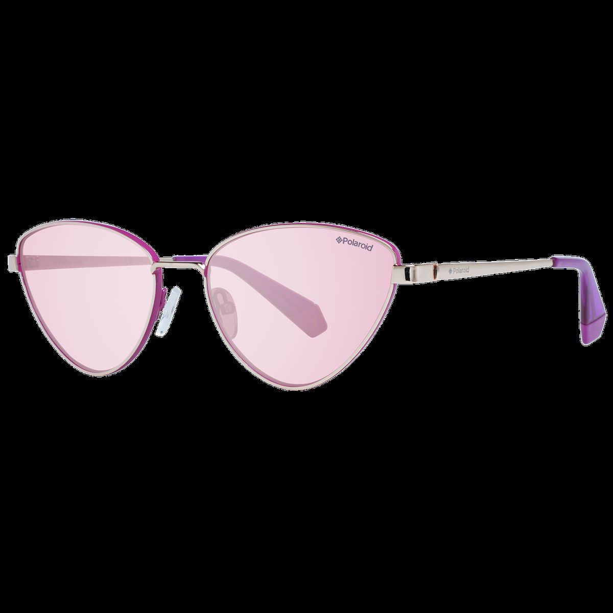 Cat-Eye Sonnenbrille mit pinkfarbenen Gläsern