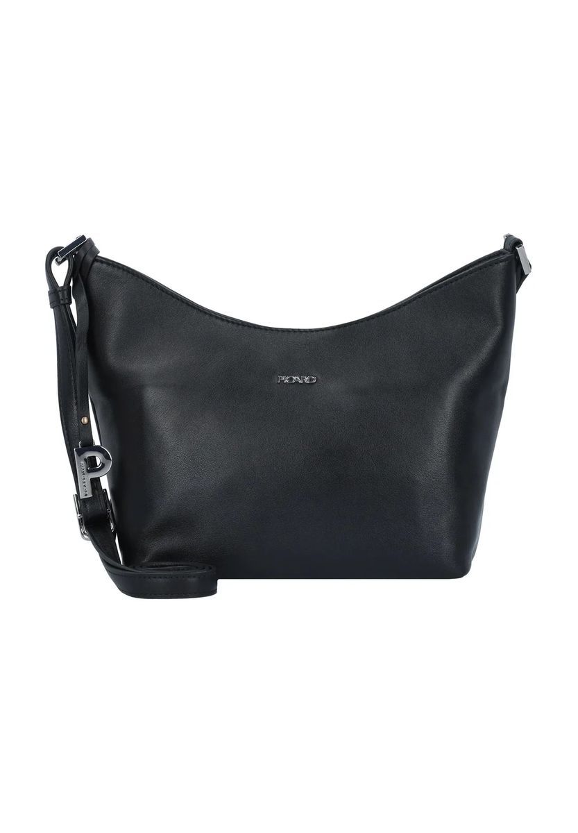 PICARD Umhängetasche, Leder, Reißverschluss, für Damen, schwarz, 99