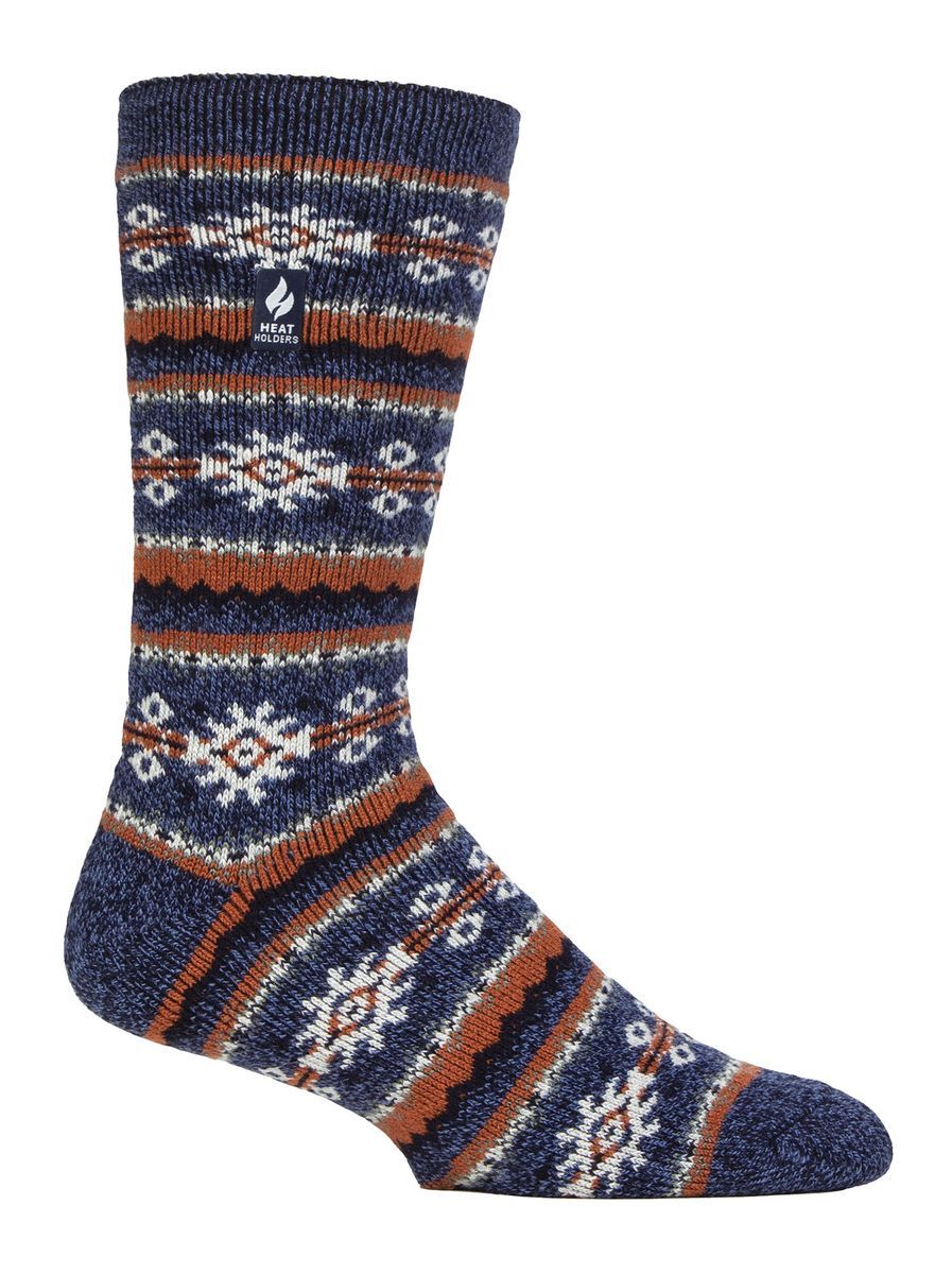 Herren Nordic Socken | Wärmehalter | Atmungsaktive Lite Extra Warme Winter Thermo Socken - Denim