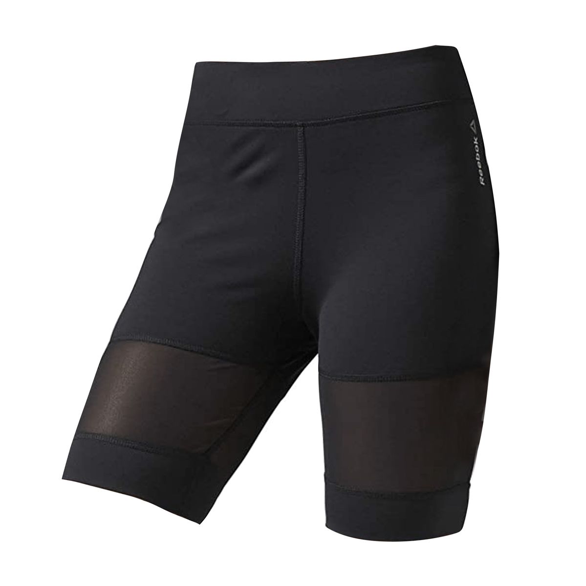 Radshorts mit Mesh-Einsatz