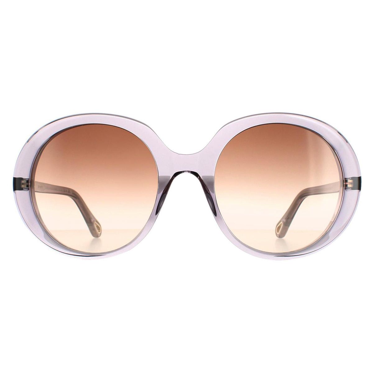 Runde übergroße Sonnenbrille mit Farbverlaufsgläsern