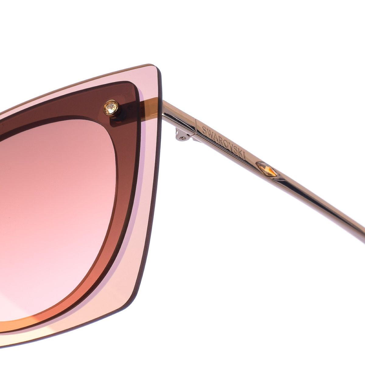 Lagen-Sonnenbrille in Cat-Eye-Form
