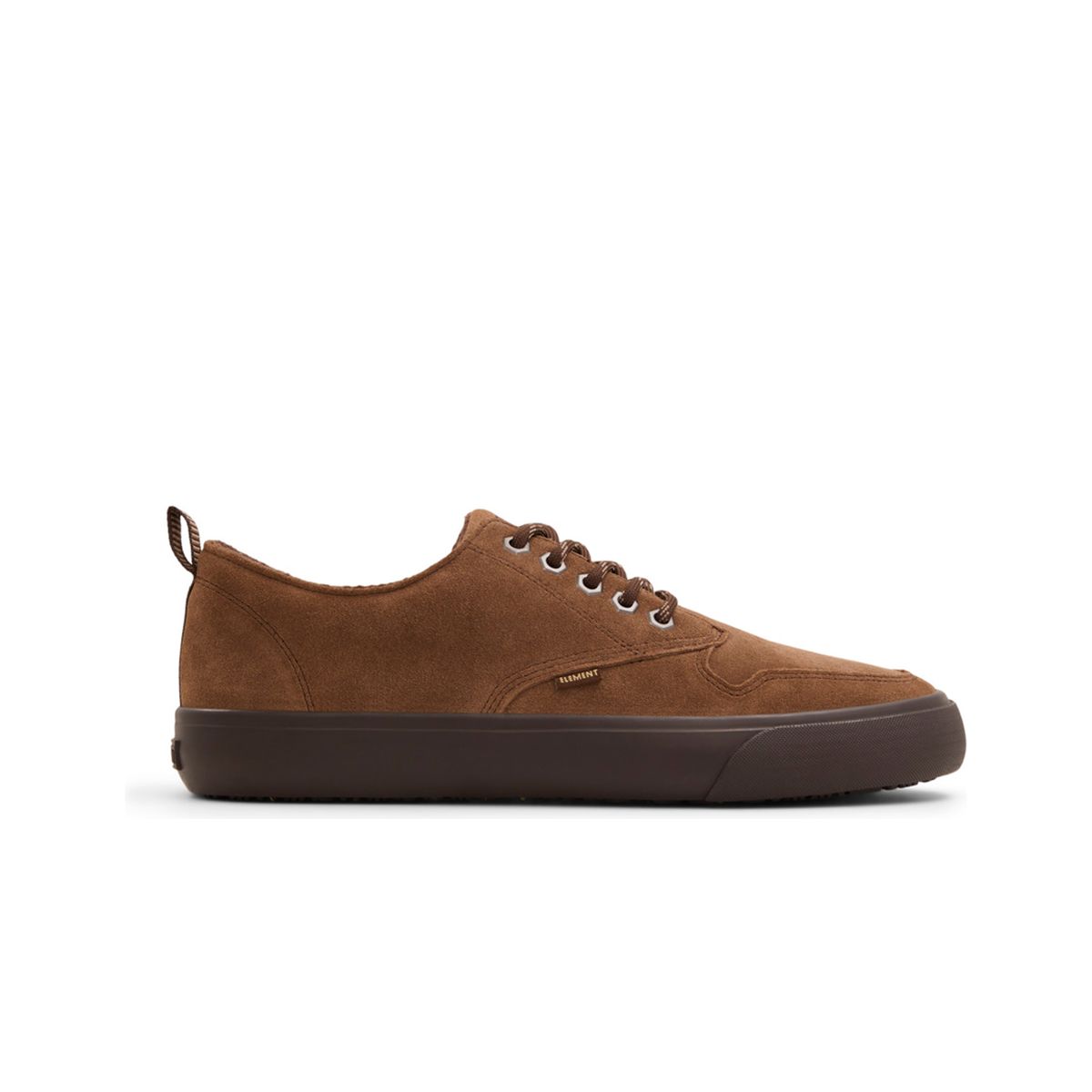 Brauner Wildleder Low-Top Sneaker