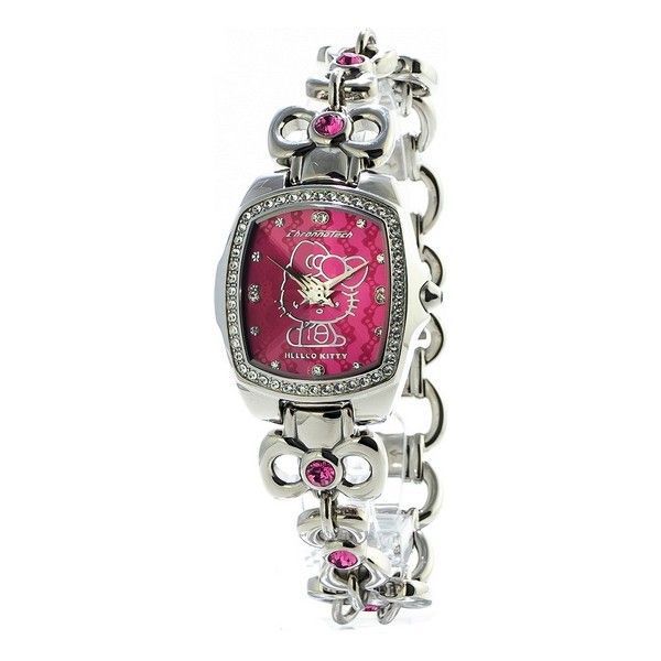 Hello Kitty Uhr mit rosa Zifferblatt