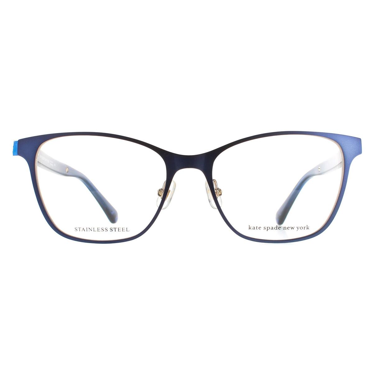 Quadratische blaue Brille