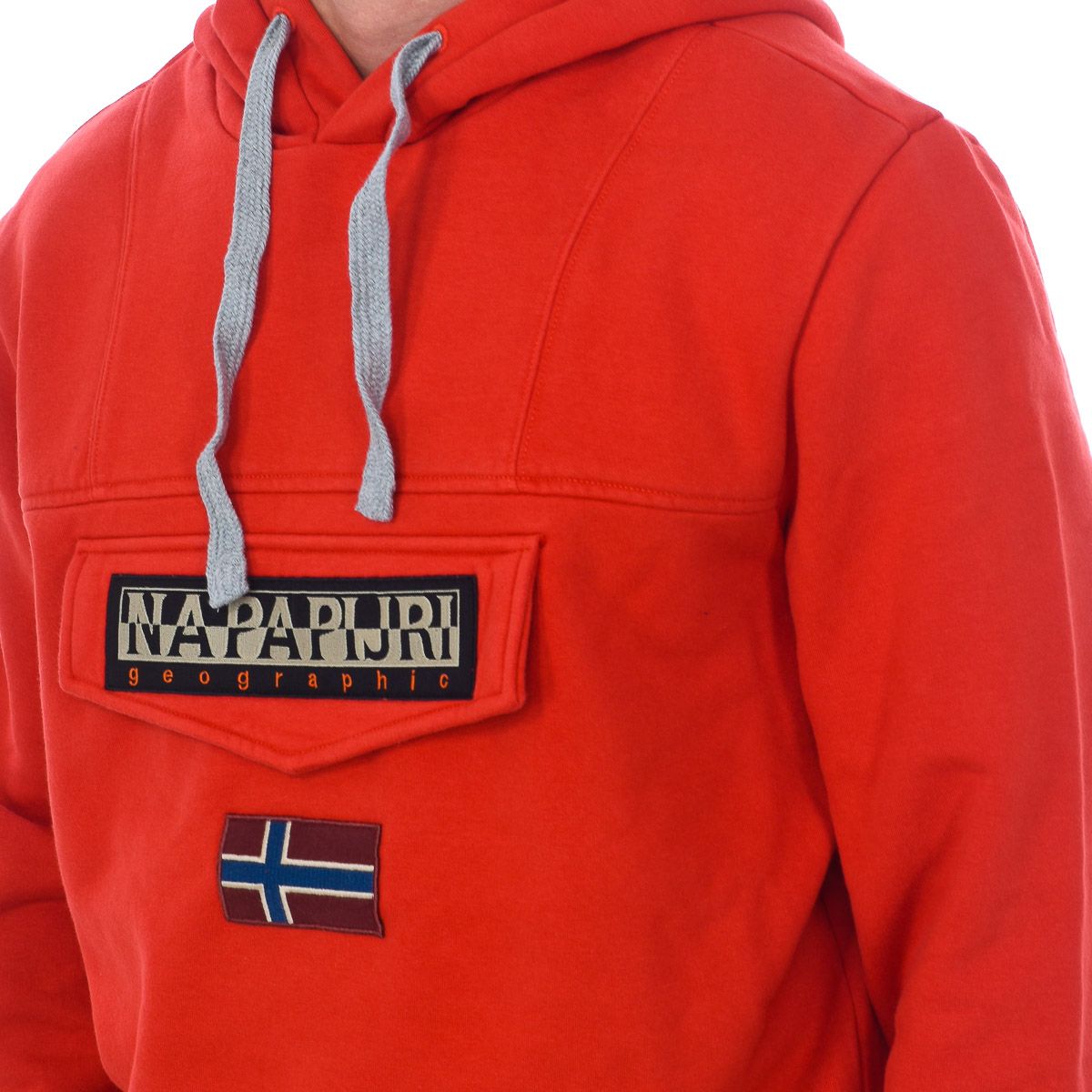 Klassisches Kapuzen-Anorak-Sweatshirt