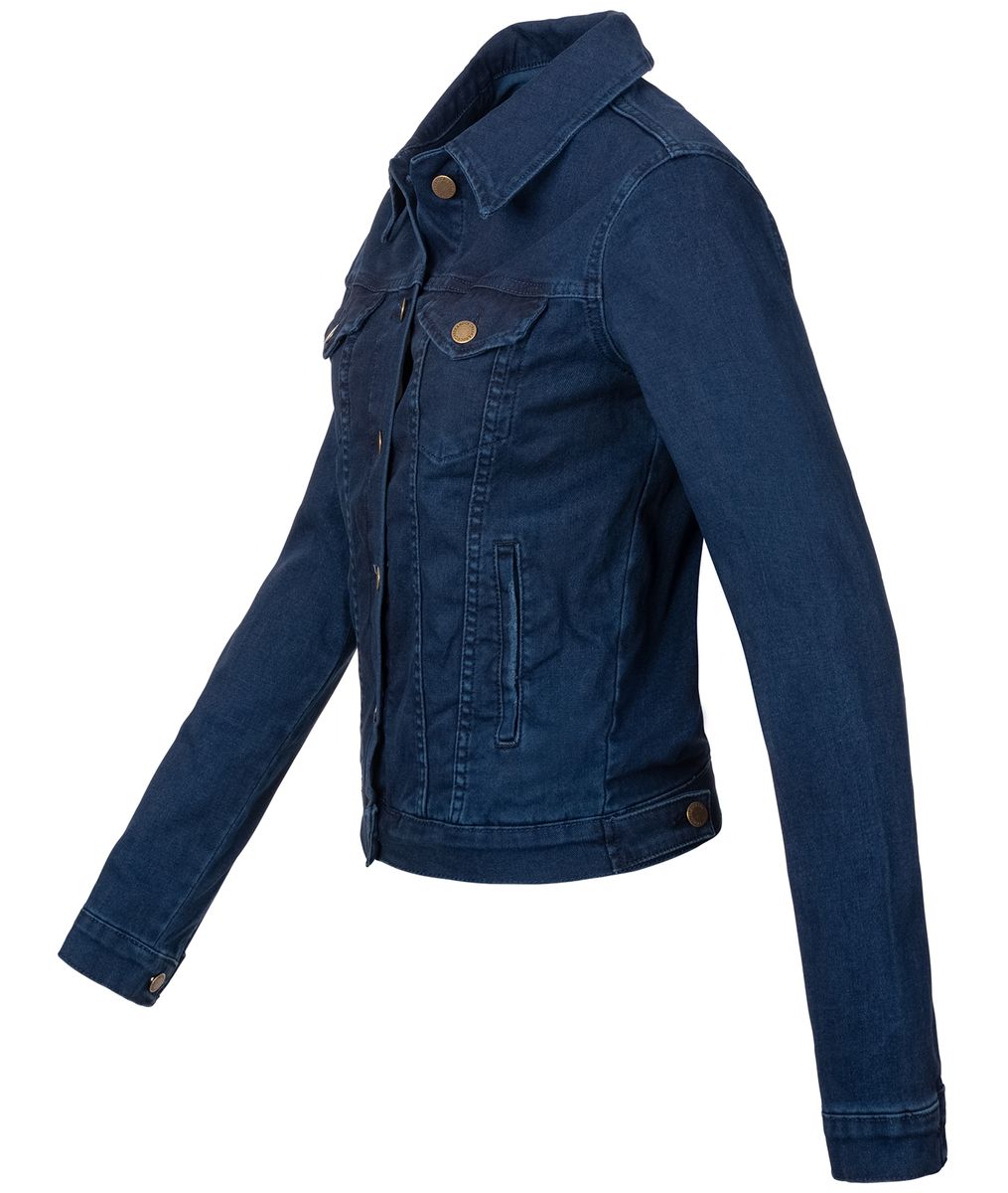 Klassische Jeansjacke in Indigoblau