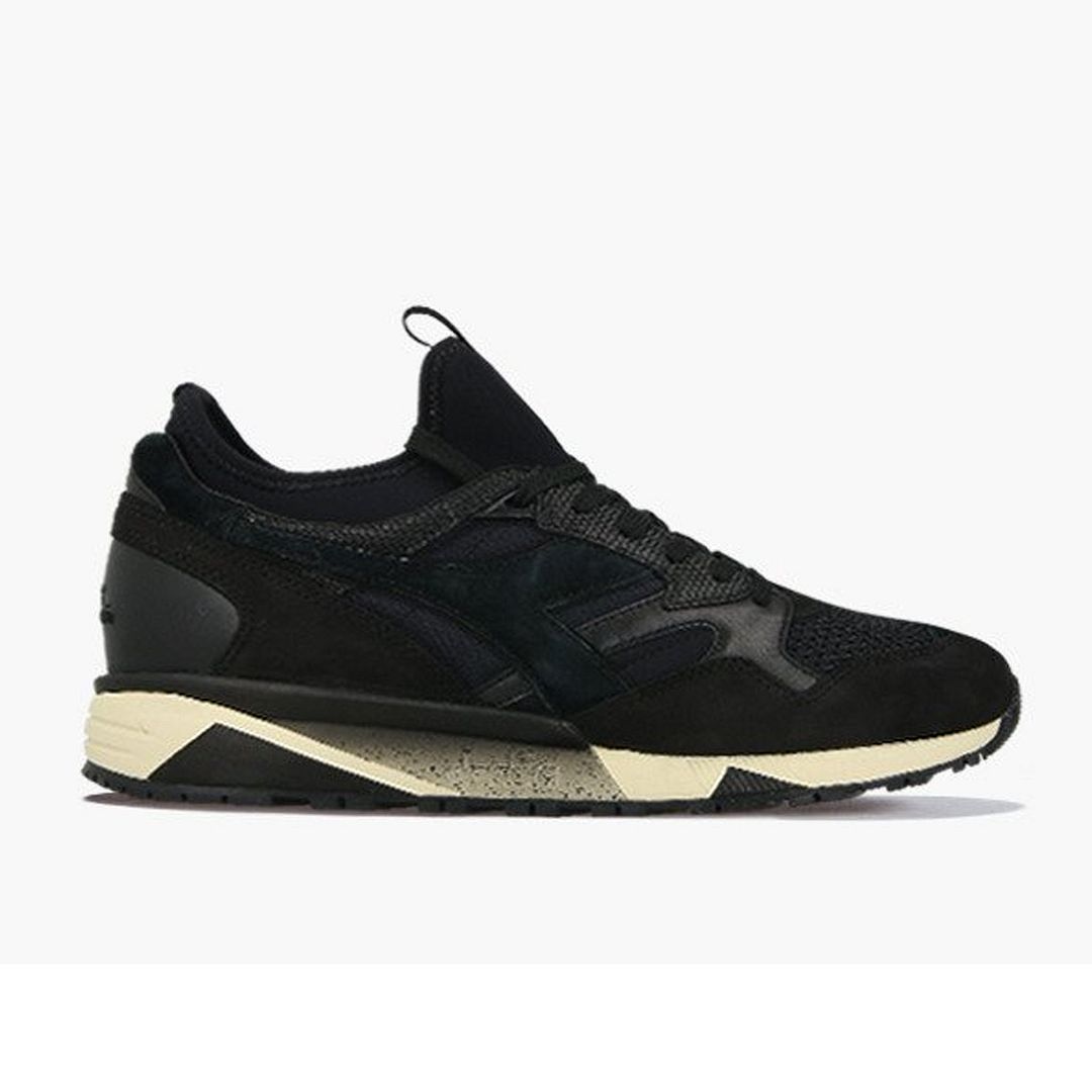 Herren Schwarzer Diadora Paura N9002 Sneaker