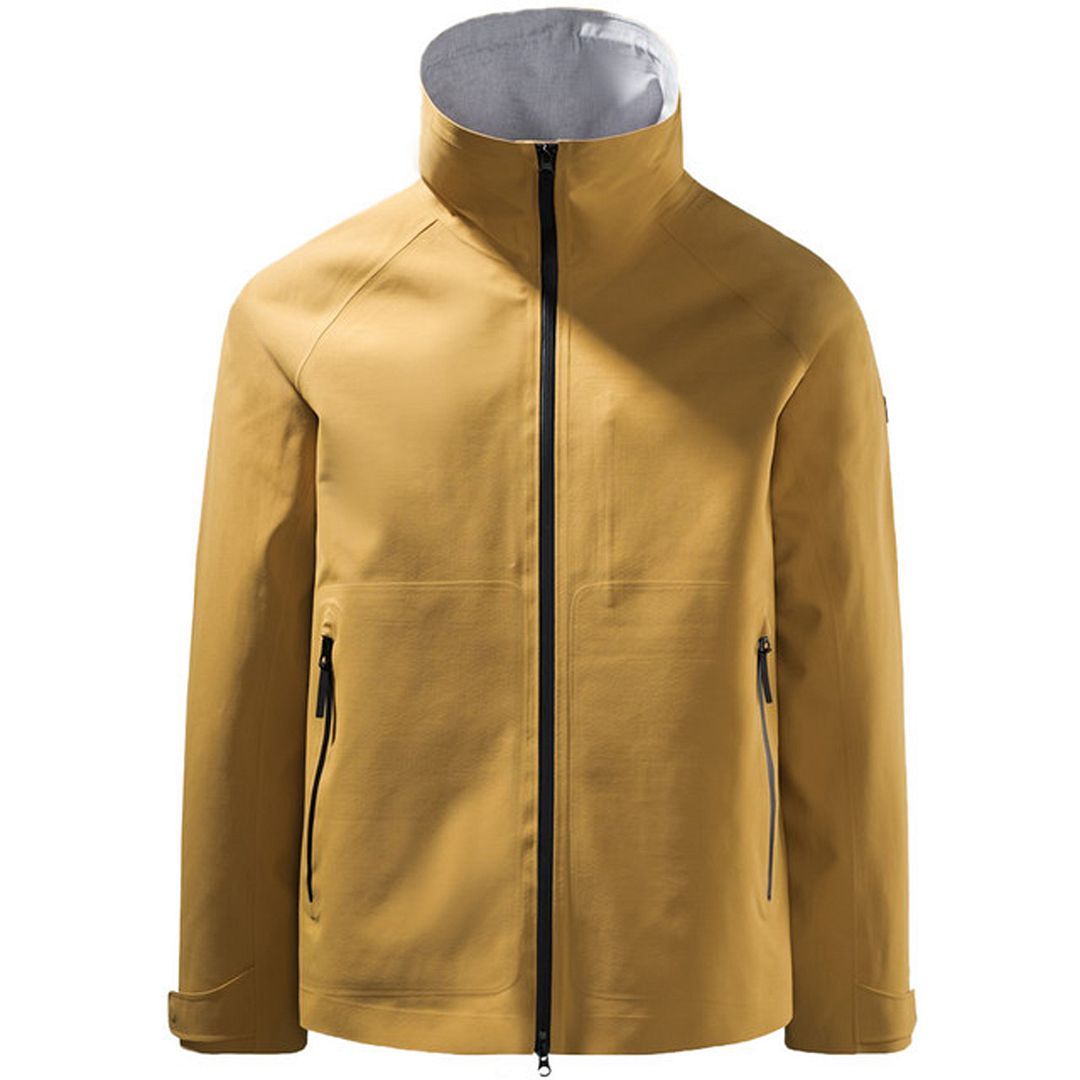 Herren Sandfarbene Colorblock Windbreaker Jacke